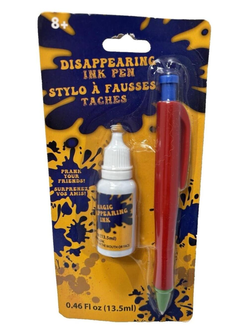 Disappearing Ink Pen Prank Joke Novelty Gag Trick Toy Funny Office School Gift